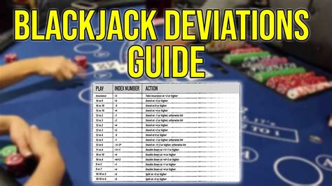 blackjack playing deviations